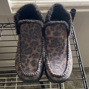 Womens Hey Dude Denny Bootie - Leopard, size 9